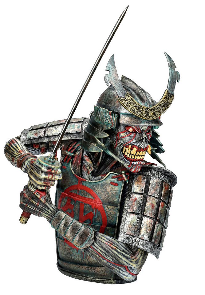 Figuren Shop GmbH Dekofigur Büste Iron Maiden - Senjutsu Box - Band Merchandise Samurai Dekofigur von Figuren Shop GmbH