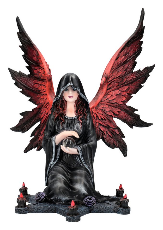 Figuren Shop GmbH Dekofigur Engel Figur - Gothic Beschwörung - Gothic-Engel Gothic Dekofigur Krist von Figuren Shop GmbH