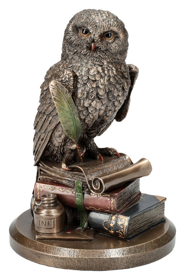 Figuren Shop GmbH Dekofigur Eulenfigur mit Büchern - An Owl's Tale - Veronese Eule Tierfigur Deko Figuren Shop GmbH Dekofigur Eulenfigur mit Büchern - An Owl's Tale - Veronese Eule Tierfigur Deko von Figuren Shop GmbH
