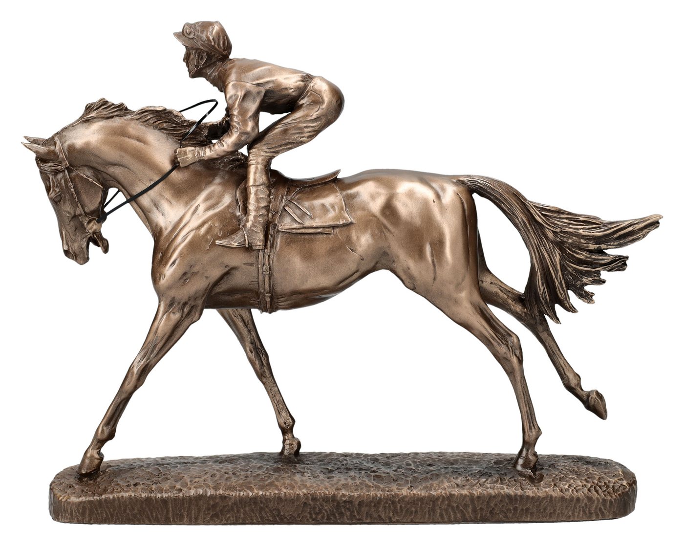 Figuren Shop GmbH Dekofigur Reiter Figur - The Favourite - Jockey auf Pferd - Tierfigur Dekofigur von Figuren Shop GmbH