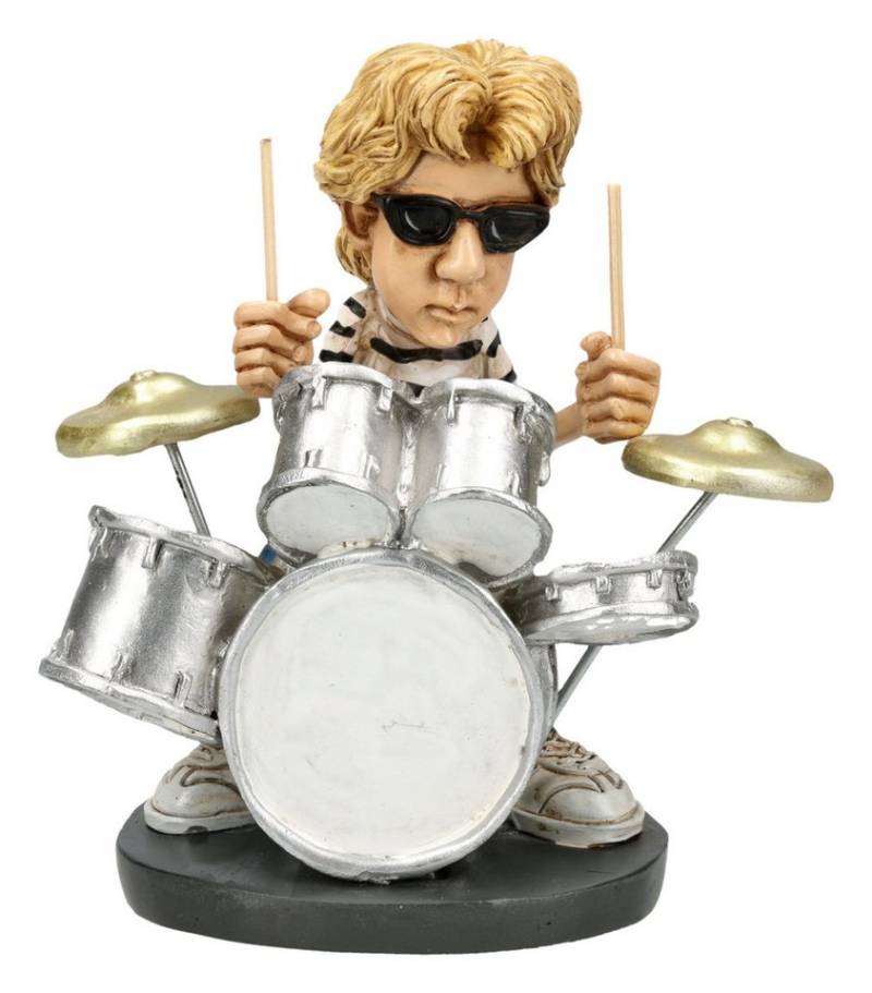 Figuren Shop GmbH Dekofigur Rockstar Figur Drummer – Sammlerfigur 11 cm Kunststein handbemalt Figuren Shop GmbH Dekofigur Rockstar Figur Drummer – Sammlerfigur 11 cm Kunststein handbemalt von Figuren Shop GmbH