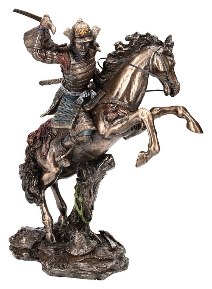 Figuren Shop GmbH Dekofigur Samurai Figur - Krieger auf steigendem Pferd - Veronese - Dekofigur Mythologie von Figuren Shop GmbH