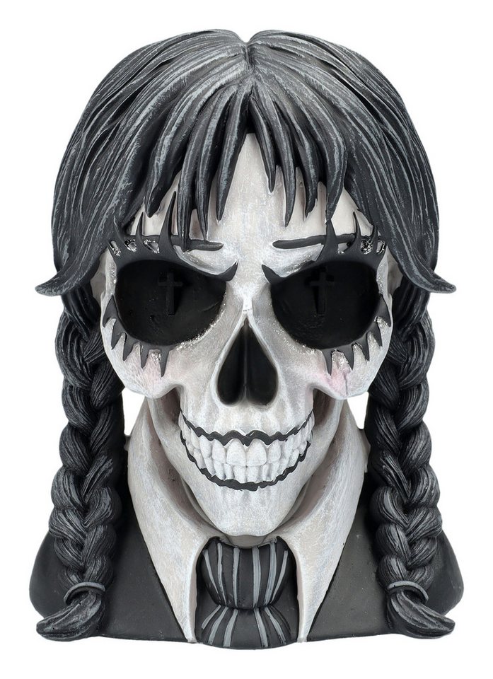 Figuren Shop GmbH Dekofigur Totenkopf Büste – Dark Glare Gothic Figur Totenschädel Skull 15.5 cm Figuren Shop GmbH Dekofigur Totenkopf Büste – Dark Glare Gothic Figur Totenschädel Skull 15.5 cm von Figuren Shop GmbH