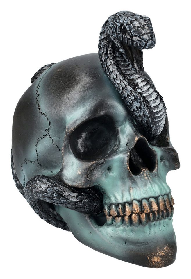 Figuren Shop GmbH Dekofigur Totenkopf mit Schlange - Serpentine Fate - Nemesis Now - Totenschädel Figuren Shop GmbH Dekofigur Totenkopf mit Schlange - Serpentine Fate - Nemesis Now - Totenschädel von Figuren Shop GmbH