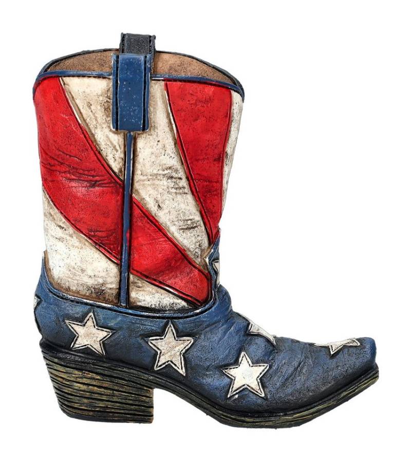 Figuren Shop GmbH Dekoobjekt Stiftebecher Western - Cowboy Stiefel USA - Wilder Westen Dekoration von Figuren Shop GmbH