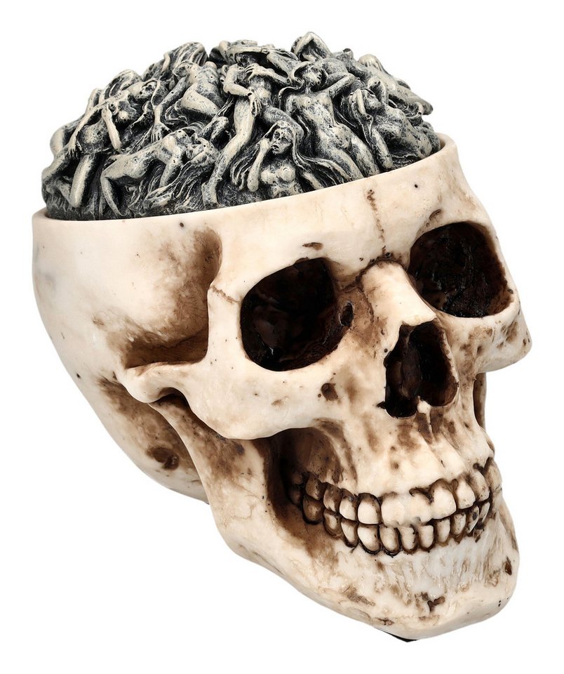 Figuren Shop GmbH Dekoobjekt Totenkopf Schatulle - Hells Desire Deckel - Schmuckdose Gothic Deko Figuren Shop GmbH Dekoobjekt Totenkopf Schatulle - Hells Desire Deckel - Schmuckdose Gothic Deko von Figuren Shop GmbH
