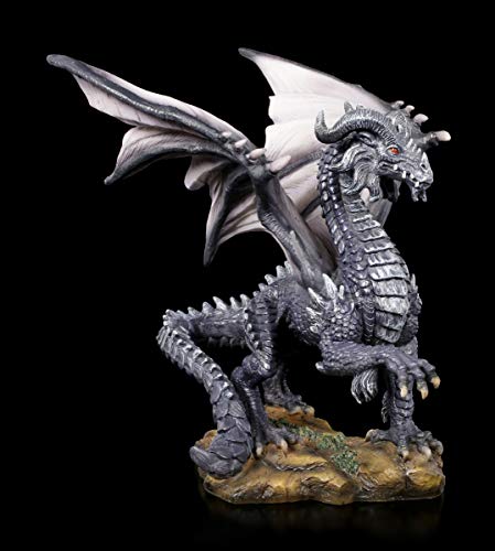 Figuren Shop GmbH Drachen Fantasy-Figur - Dark Dragon | Fantastische Kreatur, Gothic Dekofigur, Deko-Artikel, Skulptur, Statue, H 19,5 cm Figuren Shop GmbH Drachen Fantasy-Figur - Dark Dragon | Fantastische Kreatur, Gothic Dekofigur, Deko-Artikel, Skulptur, Statue, H 19,5 cm von Figuren Shop GmbH