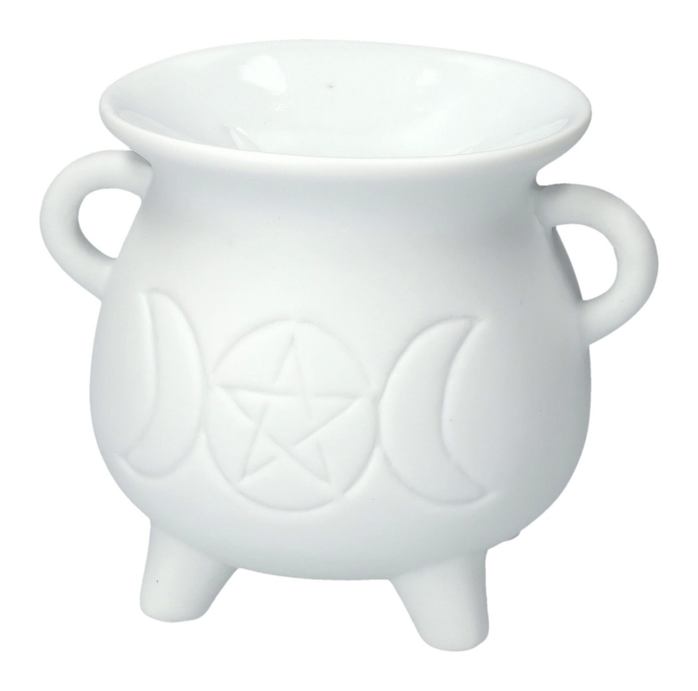 Figuren Shop GmbH Duftlampe Duftlampe weiß - Dreifach Mond Pentagramm - Wicca Dekoration Figuren Shop GmbH Duftlampe Duftlampe weiß - Dreifach Mond Pentagramm - Wicca Dekoration von Figuren Shop GmbH