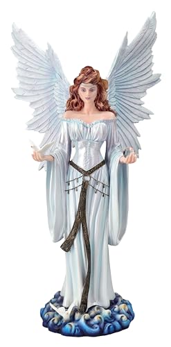 Engelfigur mit Tauben 42 cm | Himmelsfrieden weiß Statue Fee Elfe Friedensengel Engelfigur mit Tauben 42 cm | Himmelsfrieden weiß Statue Fee Elfe Friedensengel von Figuren Shop GmbH
