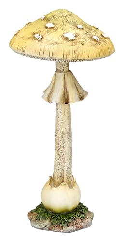 Figuren Shop GmbH Gartenfigur Gelber Fliegenpilz – Wetterfeste Pilzfigur Garten Deko Statue, 24 cm Höhe Figuren Shop GmbH Gartenfigur Gelber Fliegenpilz – Wetterfeste Pilzfigur Garten Deko Statue, 24 cm Höhe von Figuren Shop GmbH