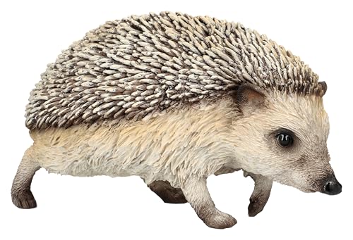 Figuren Shop GmbH Gartenfigur Igel auf Wanderschaft – Realistische HotAnt Igelfigur, 18,5 cm Länge, wetterfest & handbemalt von Figuren Shop GmbH