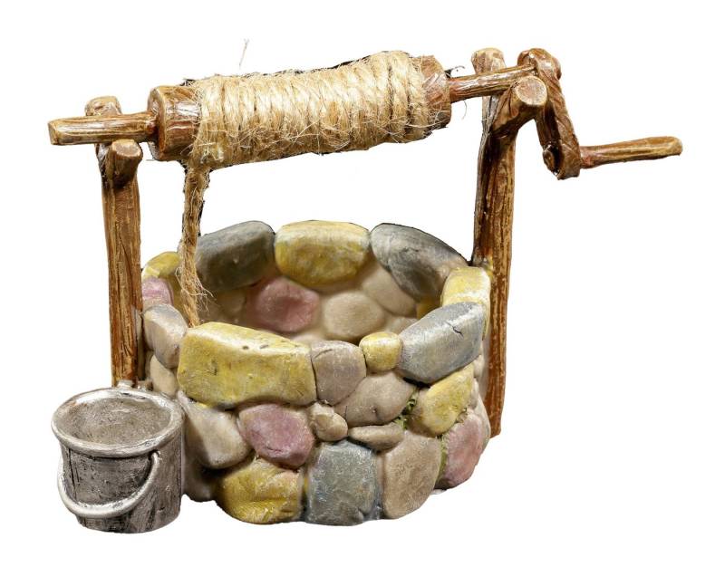 Figuren Shop GmbH Gartenfigur Kleiner Elfen Wunschbrunnen - Wishing Well - Gartendekoration von Figuren Shop GmbH