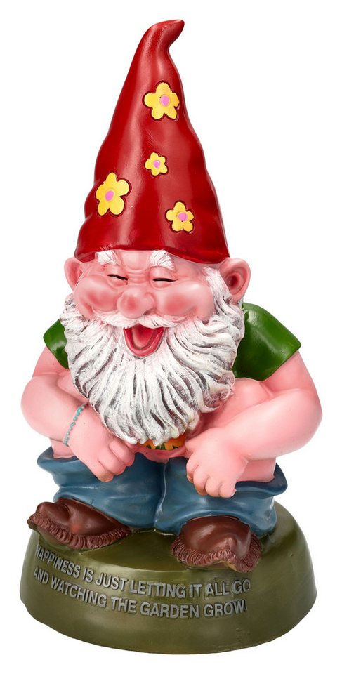 Figuren Shop GmbH Gartenzwerg Gartenzwerg Figur - Hippie lässt Hosen runter - Zwergenfigur Figuren Shop GmbH Gartenzwerg Gartenzwerg Figur - Hippie lässt Hosen runter - Zwergenfigur von Figuren Shop GmbH