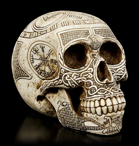 Figuren Shop GmbH Gothic Totenkopf - Germanen | Fantasy Skull, Totenschädel, Kopf-Skulptur, H 15 cm Figuren Shop GmbH Gothic Totenkopf - Germanen | Fantasy Skull, Totenschädel, Kopf-Skulptur, H 15 cm von Figuren Shop GmbH