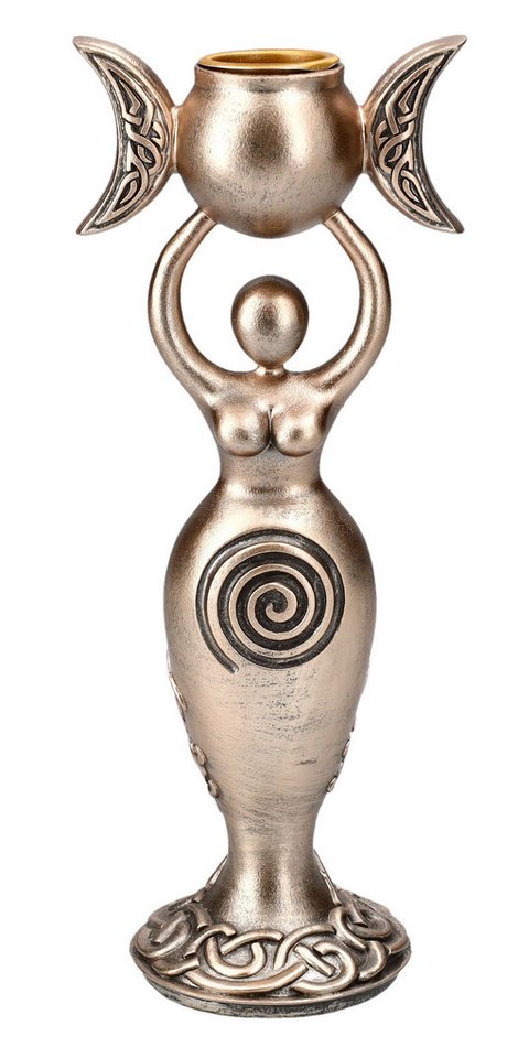 Figuren Shop GmbH Kerzenständer Kerzenhalter - Spiral Göttin - Nemisis Now - Kerzenständer Mythologie von Figuren Shop GmbH