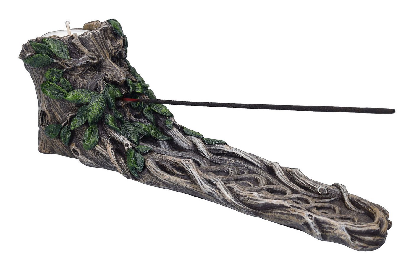 Figuren Shop GmbH Räucherstäbchen-Halter Räucher- und Teelichthalter - Greenman Wildwood - Fantasy Dekoration Figuren Shop GmbH Räucherstäbchen-Halter Räucher- und Teelichthalter - Greenman Wildwood - Fantasy Dekoration von Figuren Shop GmbH