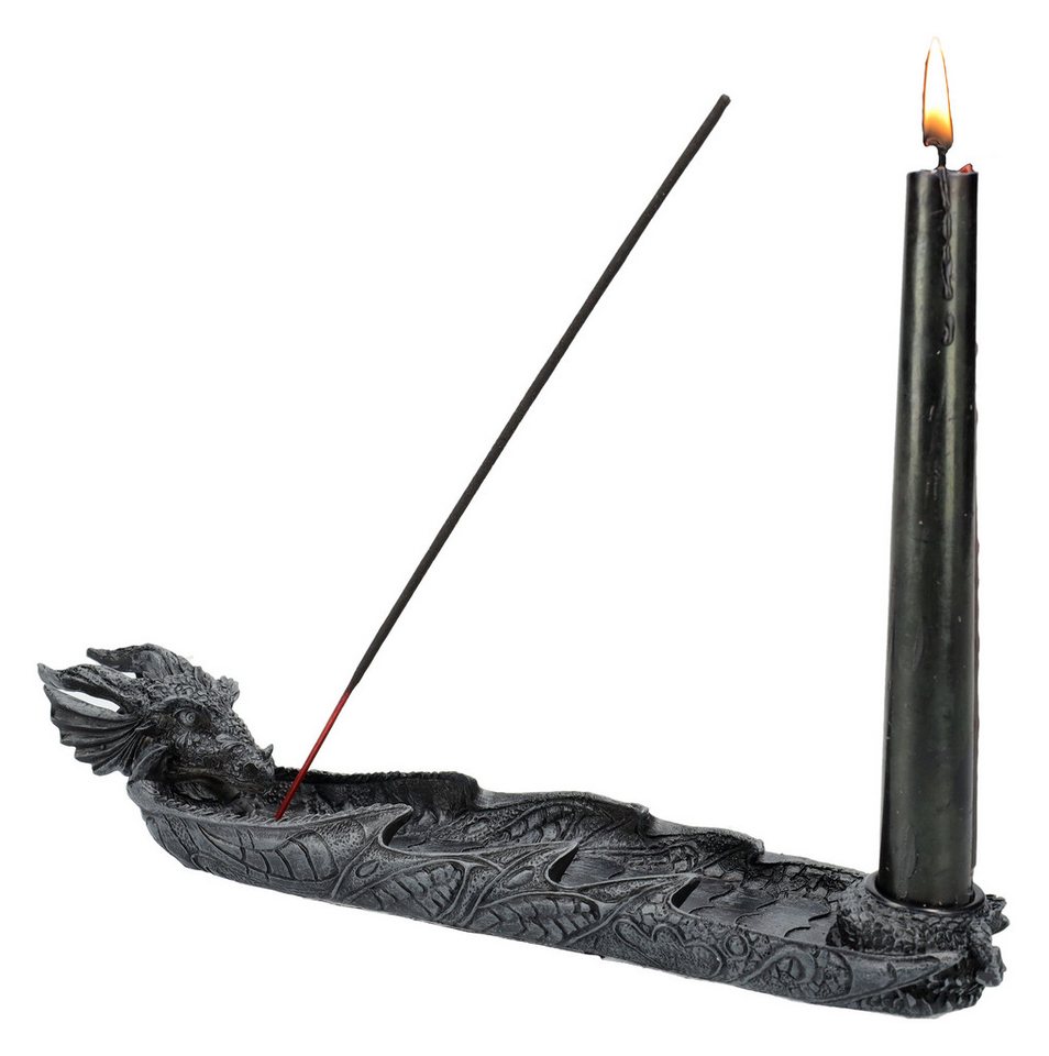 Figuren Shop GmbH Räucherstäbchen-Halter Räucherstäbchen & Kerzenhalter - Drachenkopf - Fantasy Dekoration Deko Figuren Shop GmbH Räucherstäbchen-Halter Räucherstäbchen & Kerzenhalter - Drachenkopf - Fantasy Dekoration Deko von Figuren Shop GmbH