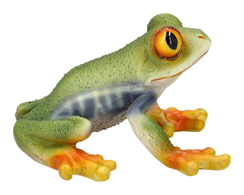 Figuren Shop GmbH Realistische Gartenfigur 9 cm - Rotaugenlaubfrosch von HotAnt - Tropischer Frosch Grün Figuren Shop GmbH Realistische Gartenfigur 9 cm - Rotaugenlaubfrosch von HotAnt - Tropischer Frosch Grün von Figuren Shop GmbH