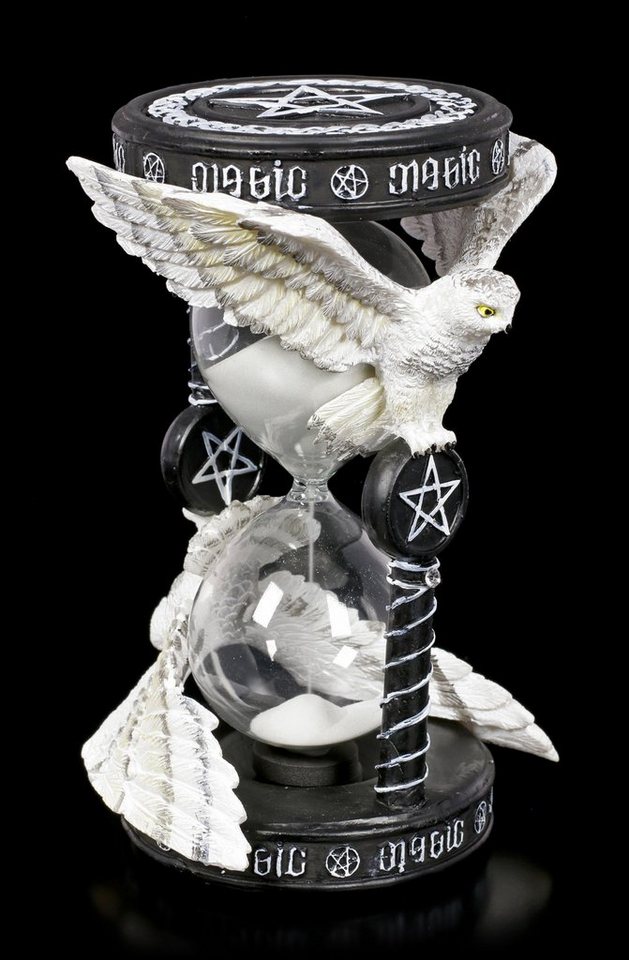 Figuren Shop GmbH Sanduhr Eulen Sanduhr - Magical Owl by Anne Stoke - Fantasy Dekoration von Figuren Shop GmbH