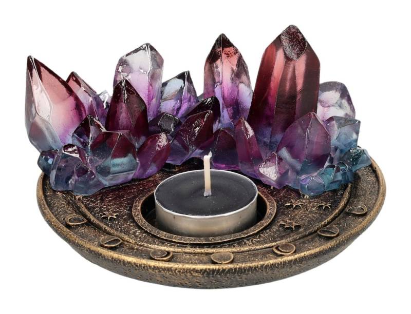 Figuren Shop GmbH Teelichthalter Amethyst Teelichthalter – Mystic Kristall Kerzenhalter Deko 7,5 cm Figuren Shop GmbH Teelichthalter Amethyst Teelichthalter – Mystic Kristall Kerzenhalter Deko 7,5 cm von Figuren Shop GmbH