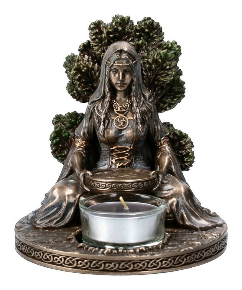 Figuren Shop GmbH Teelichthalter Teelichthalter - Keltische Göttin Danu - Veronese mystisch Götter von Figuren Shop GmbH