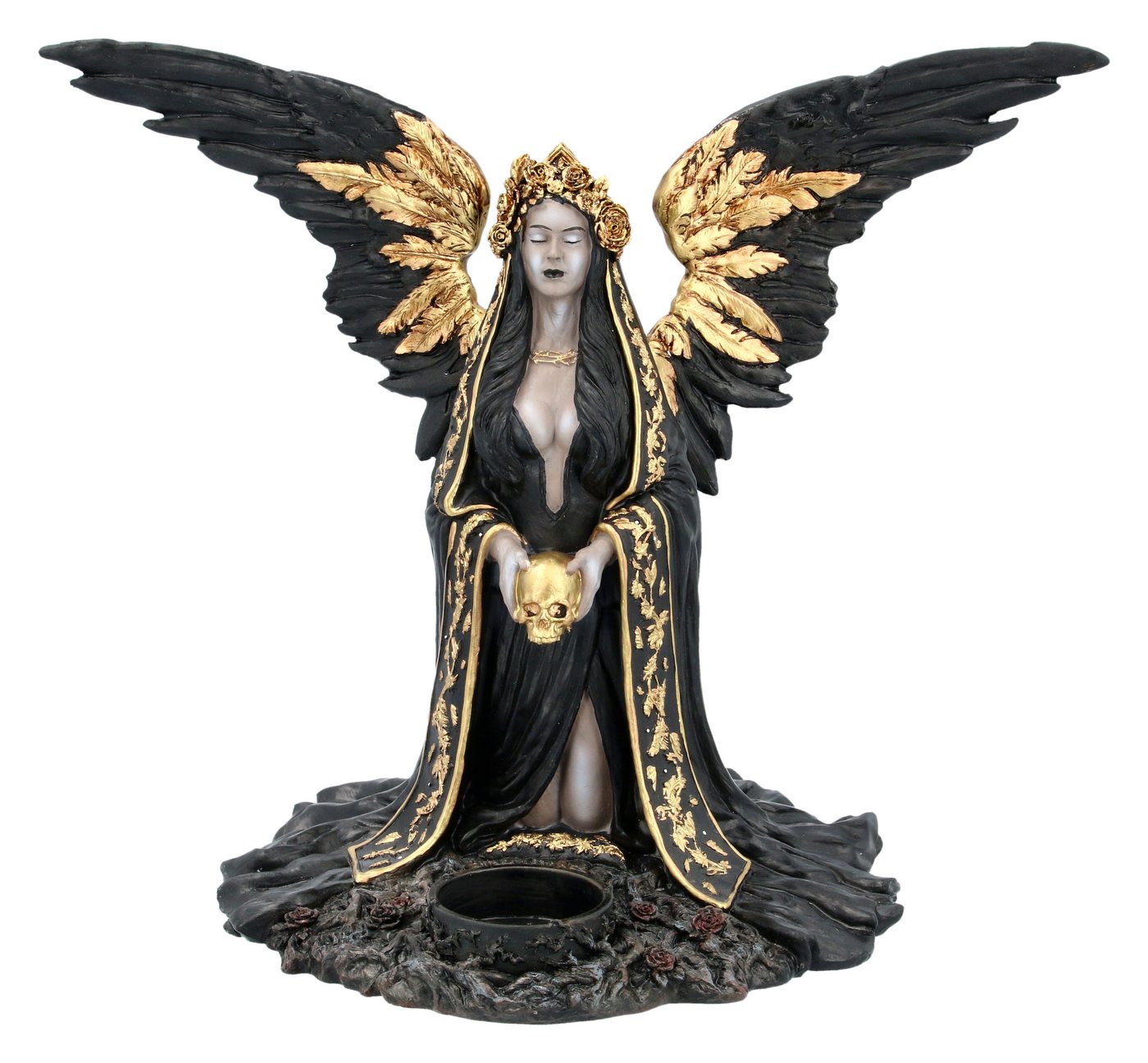 Figuren Shop GmbH Teelichthalter Teelichthalter - Reaper Engel Teresina - Nemesis Now Fantasy Gothic Deko von Figuren Shop GmbH