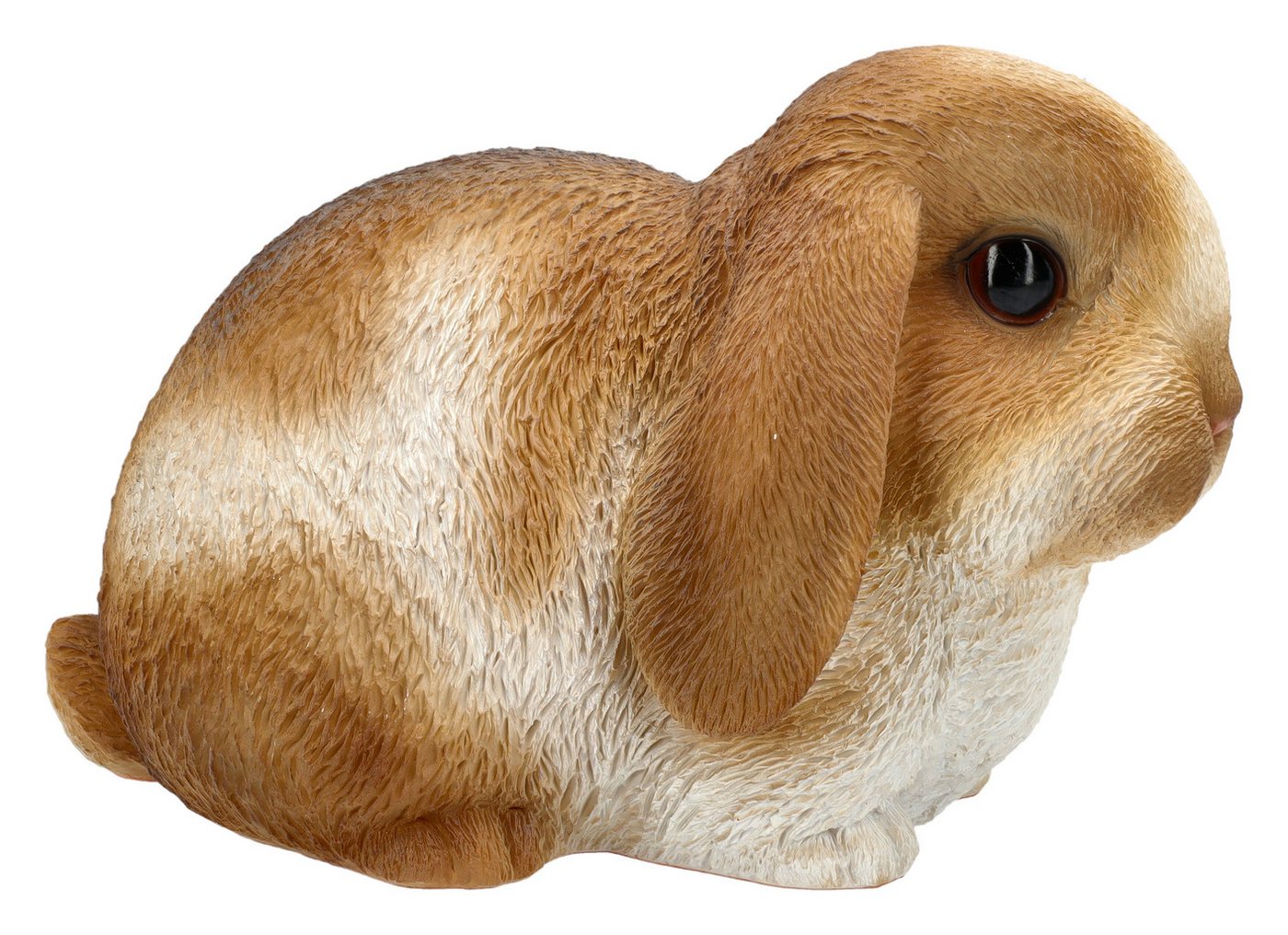 Figuren Shop GmbH Tierfigur Gartenfigur Hase – Handbemalte Tier Deko wetterfest 16 cm Dekofigur von Figuren Shop GmbH