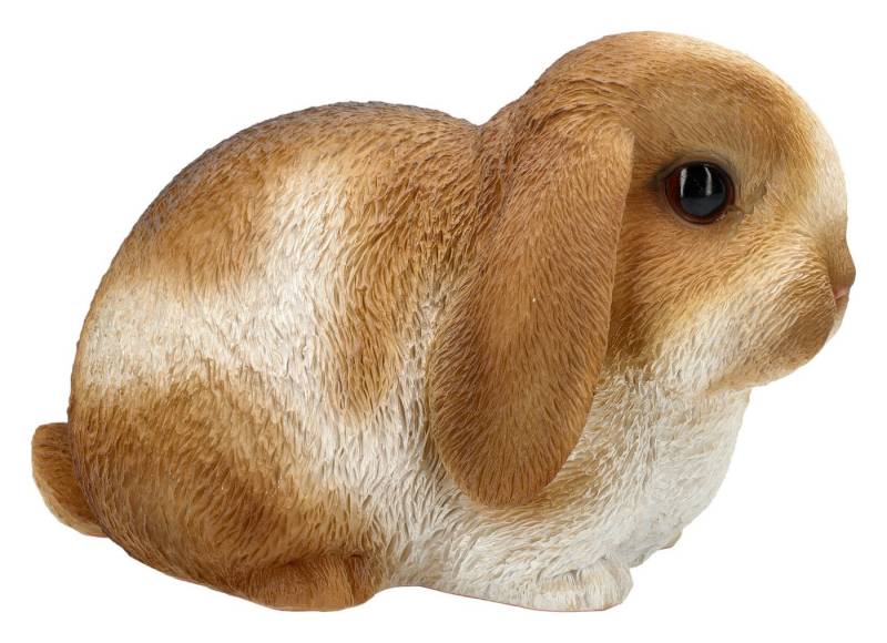 Figuren Shop GmbH Tierfigur Gartenfigur Hase – Handbemalte Tier Deko wetterfest 16 cm Dekofigur von Figuren Shop GmbH