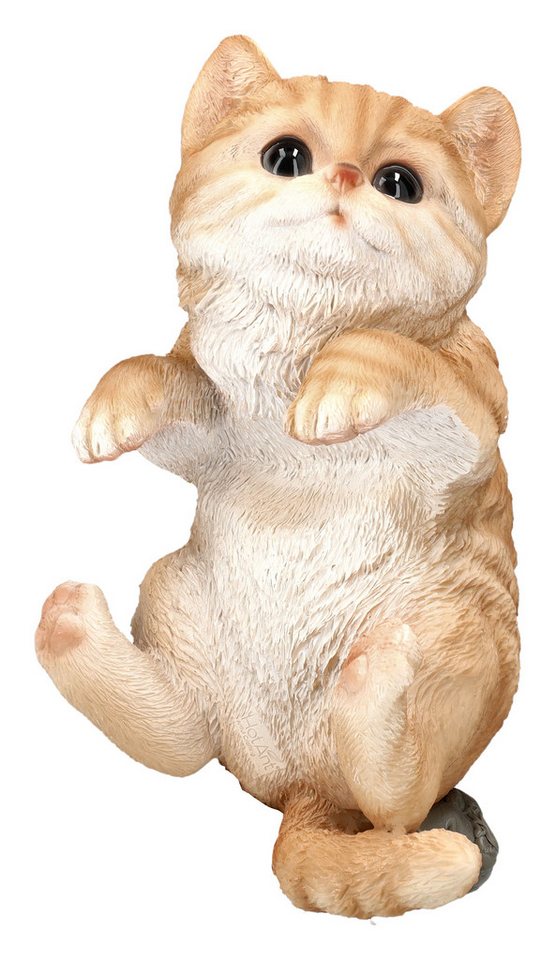 Figuren Shop GmbH Tierfigur Katzen Baby Figur als Blumentopf-Hänger - Tierdeko Katze Dekofigur von Figuren Shop GmbH
