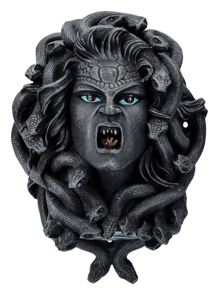 Figuren Shop GmbH Wanddekoobjekt Wand-Flaschenöffner - Medusa - Wanddeko Dekoration Mythologie Wandbeha von Figuren Shop GmbH