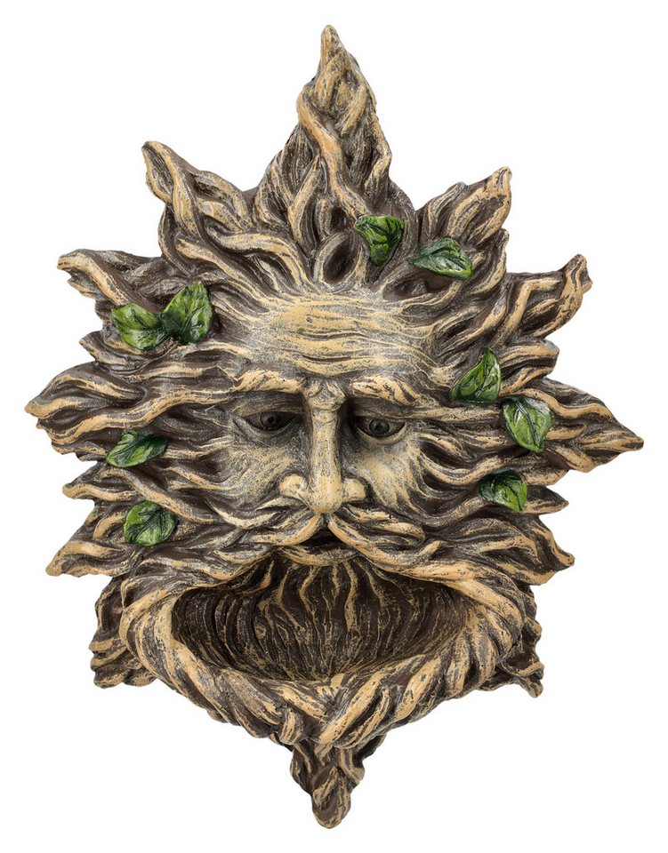 Figuren Shop GmbH Wanddekoobjekt Wandrelief Greenman - Alba der Fütterer - Fantasy Futterhaus Wanddeko von Figuren Shop GmbH