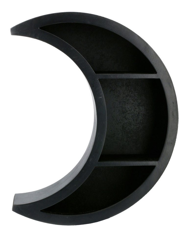 Figuren Shop GmbH Wandregal Wandregal - Schwarzer Halbmond - Fantasy Gothic Dekoration Mond von Figuren Shop GmbH