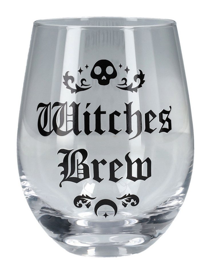 Figuren Shop GmbH Weinglas Weinglas - Witches Brew - Fantasy Gothic Glas 500ml, Glas von Figuren Shop GmbH