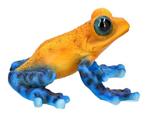 Gartenfigur Tropischer Pfeilgiftfrosch von HotAnt 9 cm - Realistische Frosch Figur von Figuren Shop GmbH