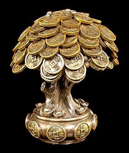 Geld Baum Feng Shui Figur - Glücksbringer Geldsegen Glück von Figuren Shop GmbH