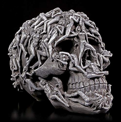 Höllen Totenkopf mit gequälten Seelen - Hell's Desire | Frauenkörper Schädel Figur Gothic von Figuren Shop GmbH