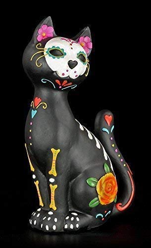 Katzen Figur Kitty | Day of The Dead | Tag der Toten | Gothic Fantasy Deko von Figuren Shop GmbH