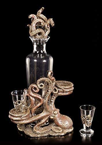 Steampunk Kraken Flaschen- & Glashalter | Figur Veronese bronziert von Figuren Shop GmbH