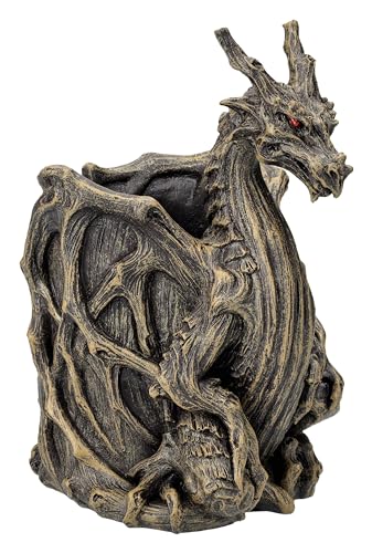 Stiftebecher Walddrache 16,5 cm - Deko Figur Drache für Stifte von Figuren Shop GmbH