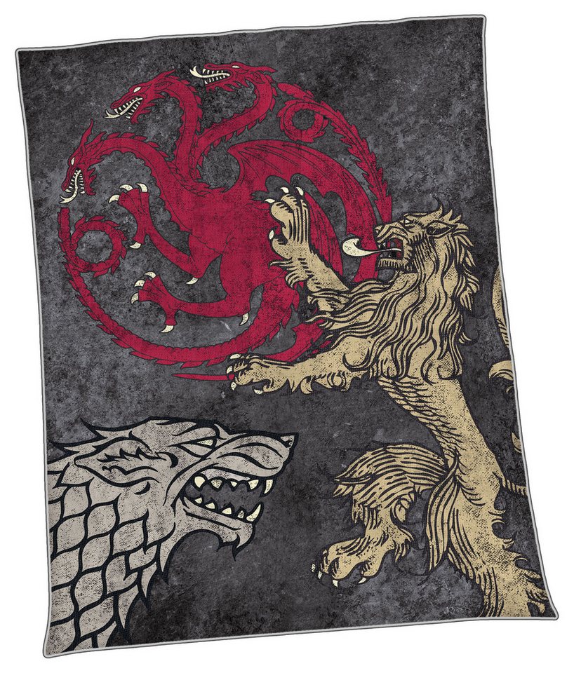 Tagesdecke Kuscheldecke - Game of Thrones - Tagesdecke Fantasy Dekoration Merchan, Figuren Shop GmbH von Figuren Shop GmbH