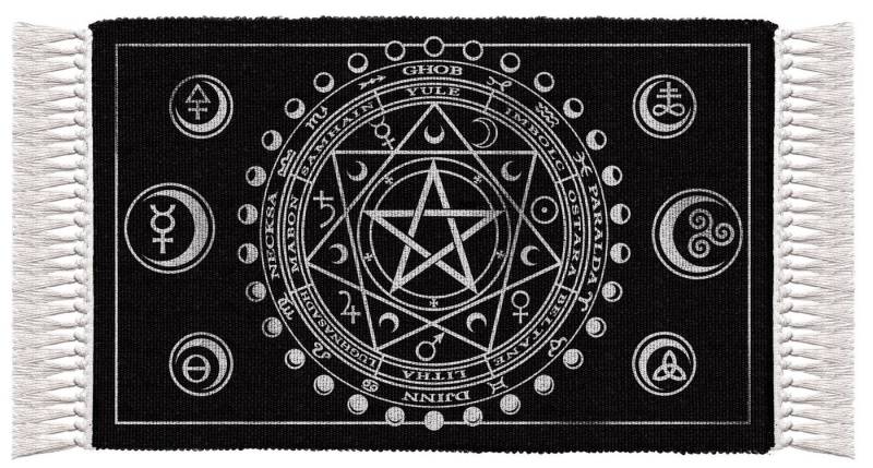 Figuren Shop GmbH Teppich Teppich – Magische Zeremonie - Alchemy England - Gothic Fantasy Deko, Höhe: 52 mm von Figuren Shop GmbH
