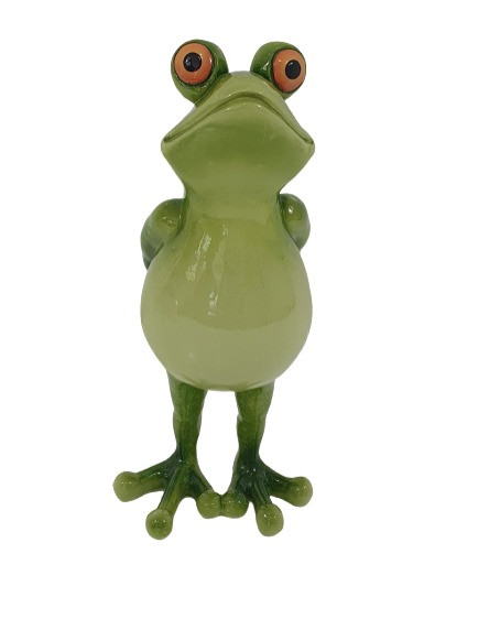 Dekofigur Frosch stehend 25 x 12,5 cm grün von Weitere