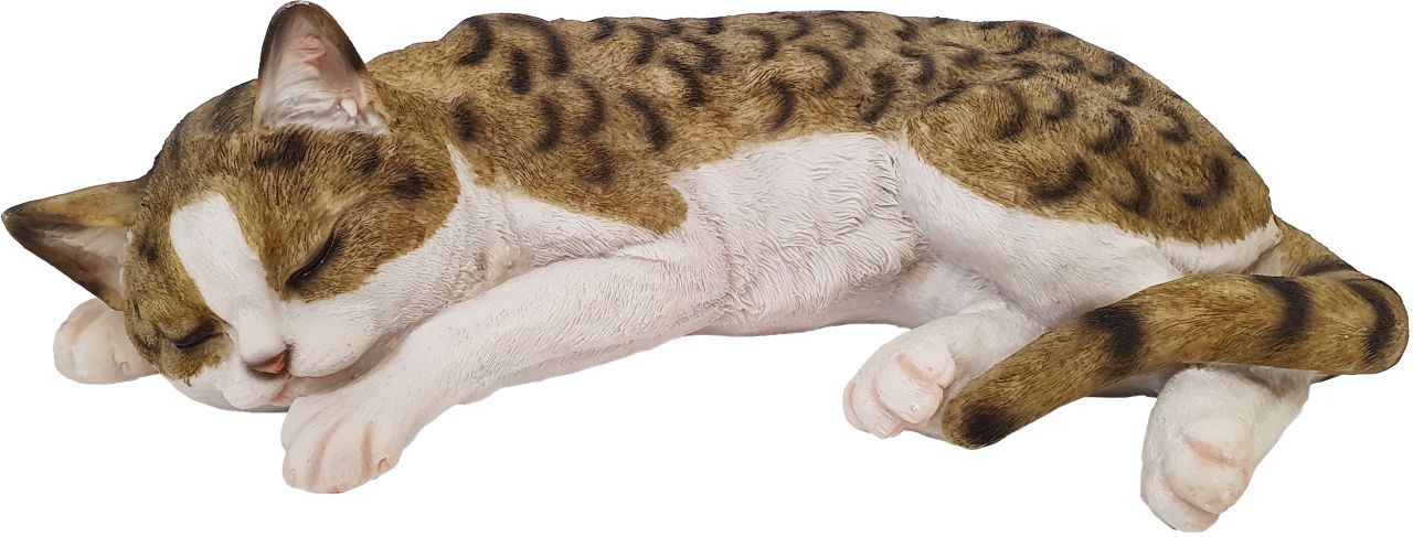 Dekofigur Katze schlafend 12 x 40 x 26 cm von Weitere