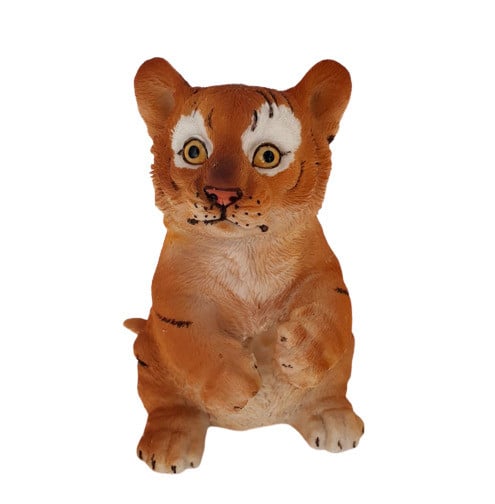 Dekofigur Tiger gerade sitzend  15 x 8 x 8 cm von FD