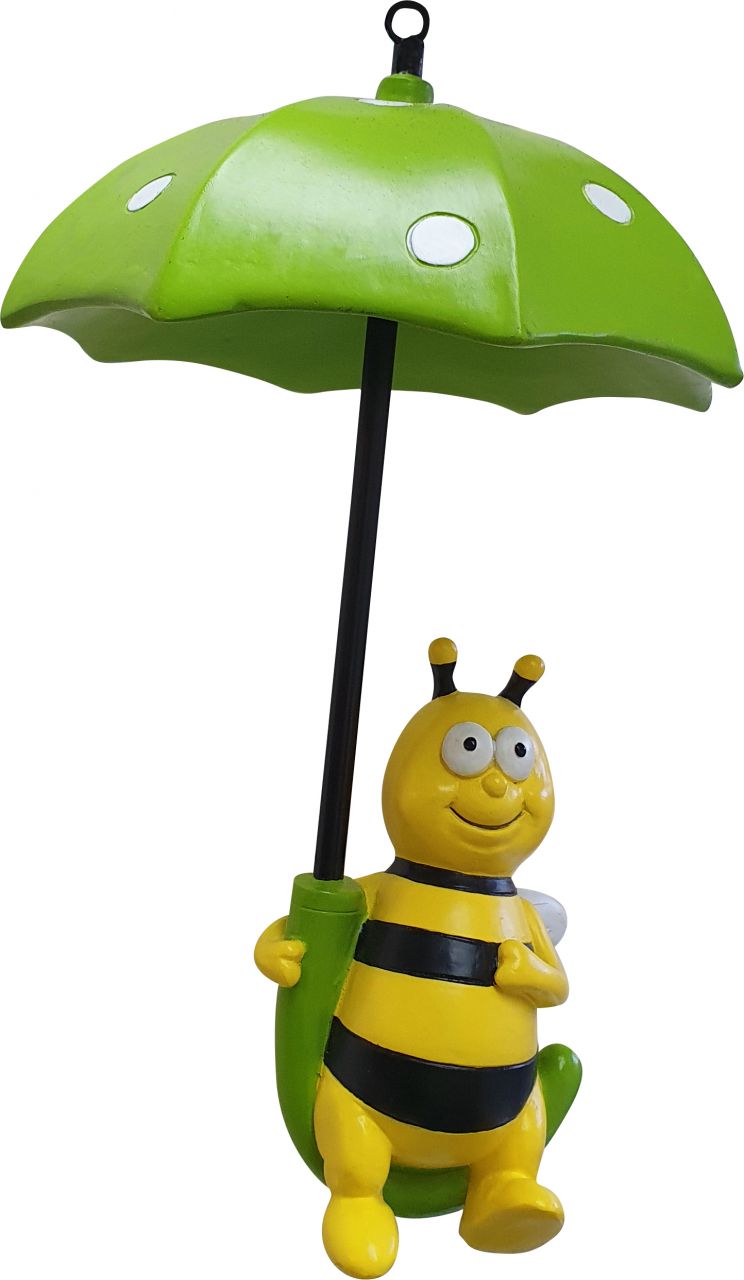 Dekofigur Biene Regenschirm 23 x 15 x 15 cm von Weitere