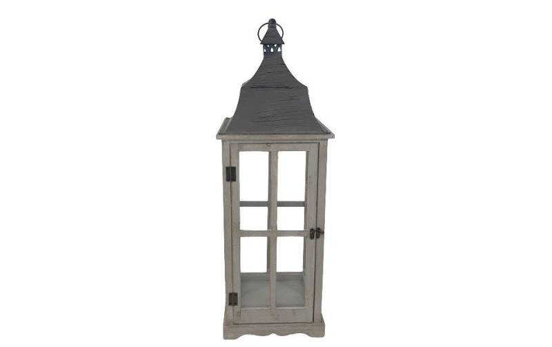 Figurendiscounter Kerzenlaterne Deko Laterne Holz 58 x 18,5 cm grau Figurendiscounter Kerzenlaterne Deko Laterne Holz 58 x 18,5 cm grau von Figurendiscounter