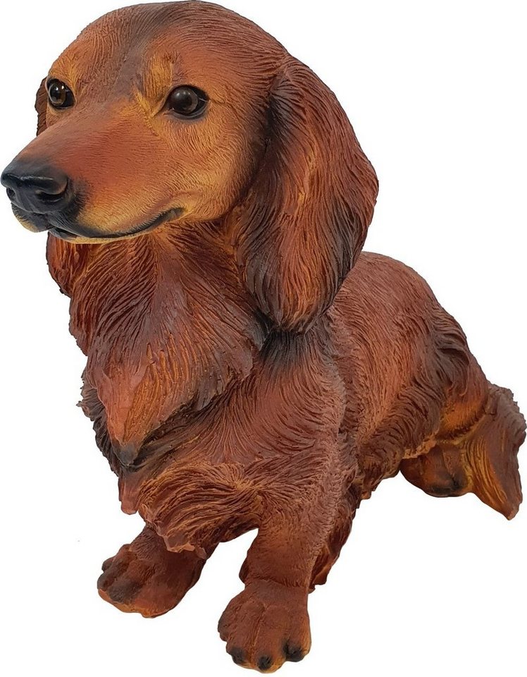 Figurendiscounter Dekofigur Dekofigur Dackel sitzend 34 x 18 x 33 cm von Figurendiscounter