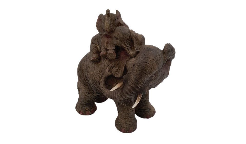 Figurendiscounter Dekofigur Dekofigur Elefant 3-er Gruppe 27 x 25 x 13 cm von Figurendiscounter