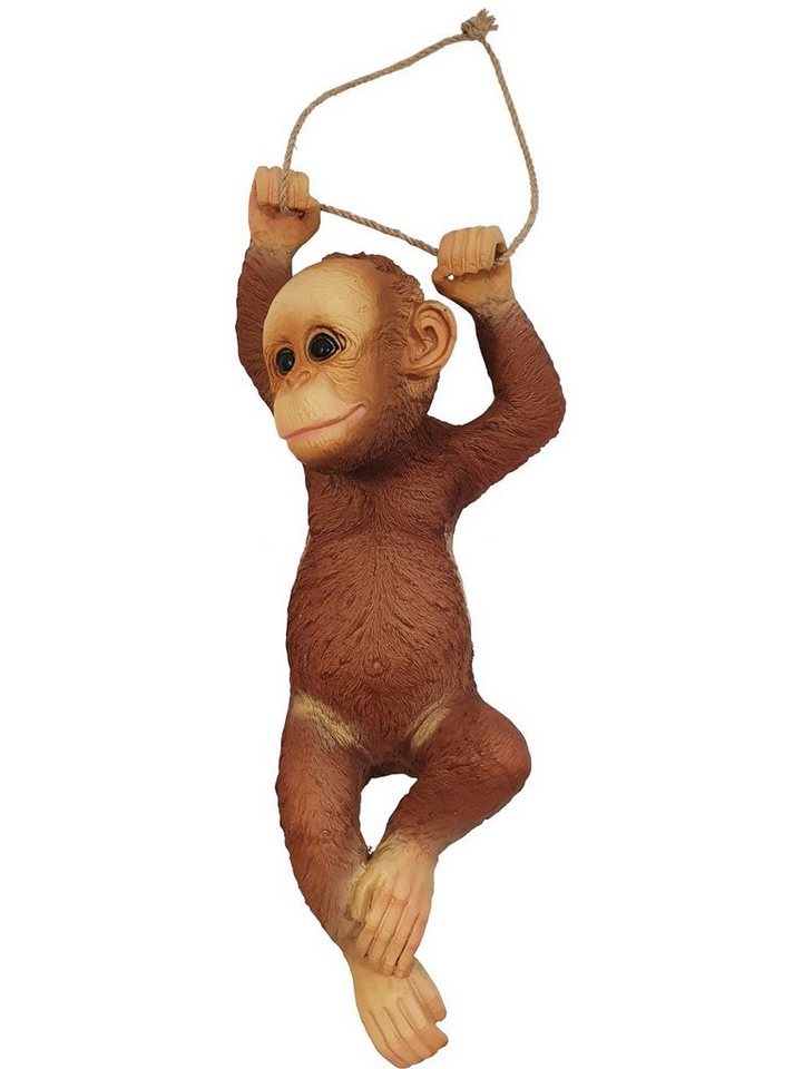 Figurendiscounter Dekofigur Dekofigur Orange Utan hängend 53 x 25 x 14 cm von Figurendiscounter