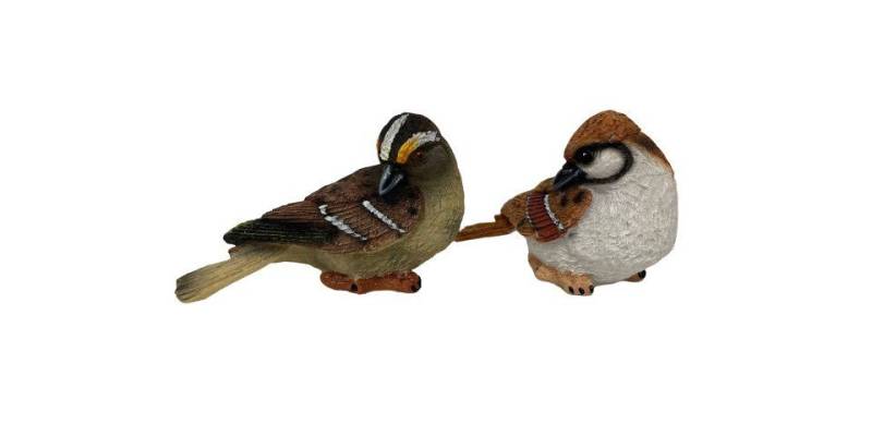 Figurendiscounter Gartenfigur Dekofigur Vogel 7 x 5,5 x 11 cm von Figurendiscounter